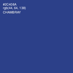 #2C408A - Chambray Color Image