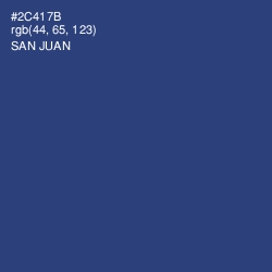 #2C417B - San Juan Color Image