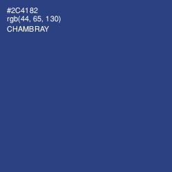 #2C4182 - Chambray Color Image