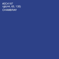 #2C4187 - Chambray Color Image