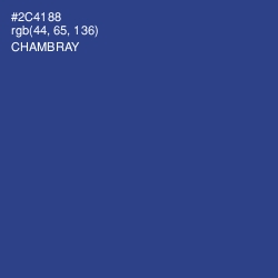 #2C4188 - Chambray Color Image