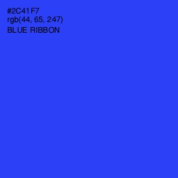 #2C41F7 - Blue Ribbon Color Image