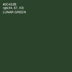 #2C432B - Lunar Green Color Image