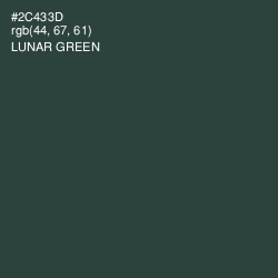 #2C433D - Lunar Green Color Image