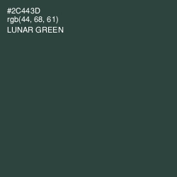 #2C443D - Lunar Green Color Image