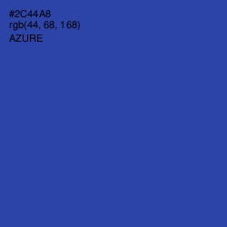 #2C44A8 - Azure Color Image