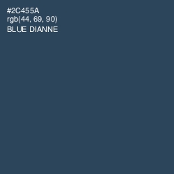 #2C455A - Blue Dianne Color Image