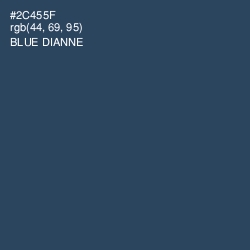 #2C455F - Blue Dianne Color Image