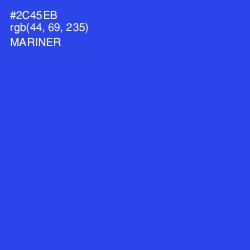 #2C45EB - Mariner Color Image