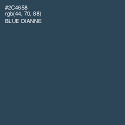 #2C4658 - Blue Dianne Color Image