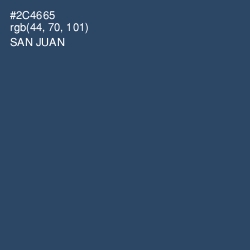 #2C4665 - San Juan Color Image