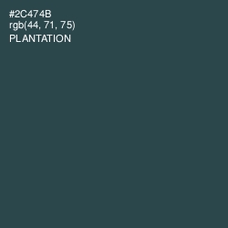 #2C474B - Plantation Color Image