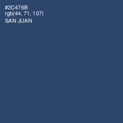 #2C476B - San Juan Color Image