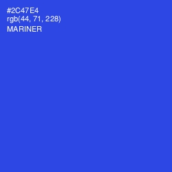 #2C47E4 - Mariner Color Image