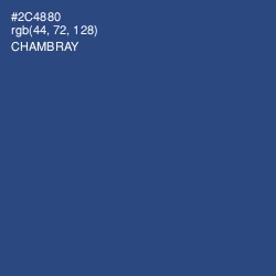 #2C4880 - Chambray Color Image