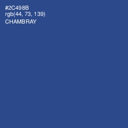 #2C498B - Chambray Color Image