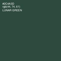 #2C4A3D - Lunar Green Color Image