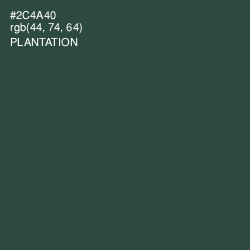 #2C4A40 - Plantation Color Image