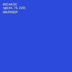 #2C4ADC - Mariner Color Image