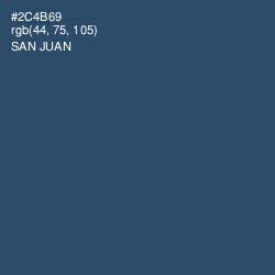 #2C4B69 - San Juan Color Image