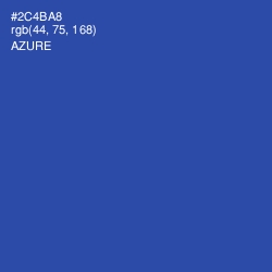 #2C4BA8 - Azure Color Image