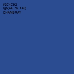 #2C4C92 - Chambray Color Image