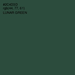 #2C4D3D - Lunar Green Color Image