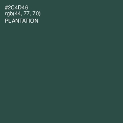 #2C4D46 - Plantation Color Image