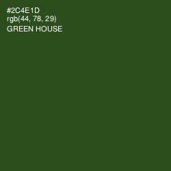 #2C4E1D - Green House Color Image