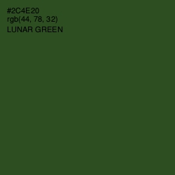 #2C4E20 - Lunar Green Color Image