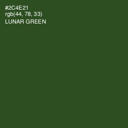 #2C4E21 - Lunar Green Color Image