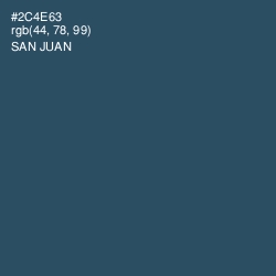 #2C4E63 - San Juan Color Image