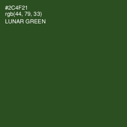 #2C4F21 - Lunar Green Color Image
