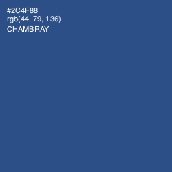 #2C4F88 - Chambray Color Image