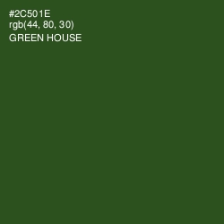#2C501E - Green House Color Image