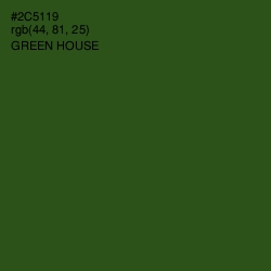 #2C5119 - Green House Color Image