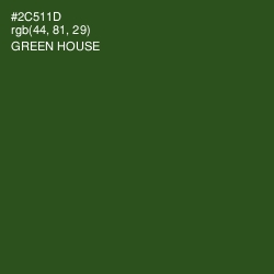 #2C511D - Green House Color Image