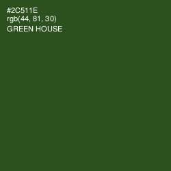 #2C511E - Green House Color Image