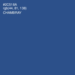 #2C518A - Chambray Color Image