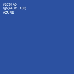 #2C51A0 - Azure Color Image