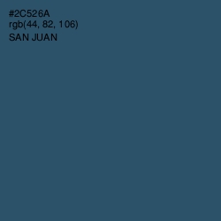 #2C526A - San Juan Color Image