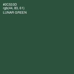 #2C533D - Lunar Green Color Image