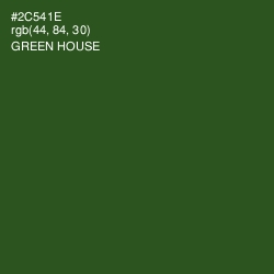 #2C541E - Green House Color Image