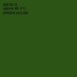 #2C5515 - Green House Color Image