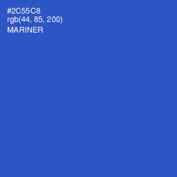 #2C55C8 - Mariner Color Image