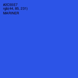 #2C55E7 - Mariner Color Image