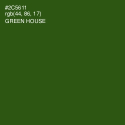 #2C5611 - Green House Color Image