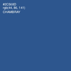 #2C568D - Chambray Color Image