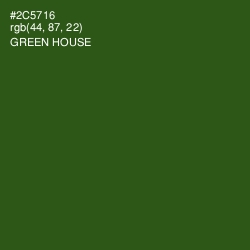 #2C5716 - Green House Color Image