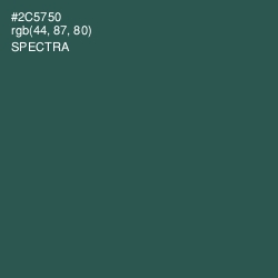 #2C5750 - Spectra Color Image